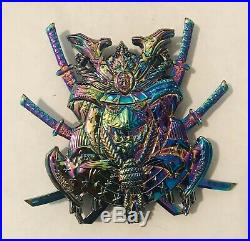 Sought After-Rainbow Japanese Samurai Navy Chief/CPO Challenge Coin-Only 25 Made