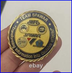Space And Naval Warfare Systems Navy USN TEAM SPAWAR 2 Challenge Coin