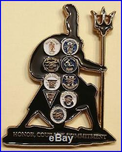 Spartan Warrior Molon Labe ser#012 SEAL Teams Navy Challenge Coin