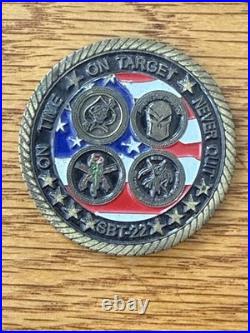 Special Boat Team 22 Reaper Navy On Time On Target Never Quit Challenge Coin