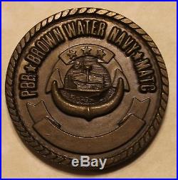 Special Boat Unit SBU-11 Mare Island PBR Brown Water Navy Challenge Coin / SEALs