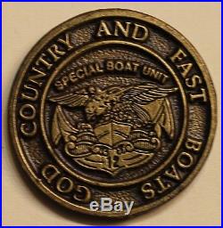 Special Boat Unit SBU-12 God Country & Fast Boats Navy Challenge Coin