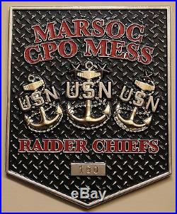 Special Operations Command Raider Chiefs #100 MARSOC Marine Navy Challenge Coin