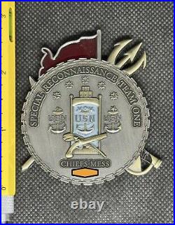 Special Reconnaissance Team 1 One NSW Serialized Navy SEAL Chief Challenge Coin