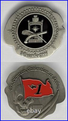Special Reconnaissance Team One SEALs 2006 Silver Toned Navy Challenge Coin
