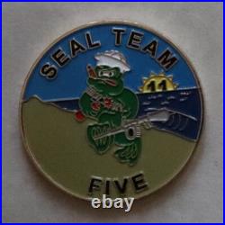 Special Warfare SEAL Team 5 / Five 1-Troop TU-1 Navy Challenge Coin