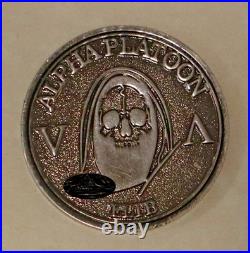 Special Warfare SEAL Team 5 Five 1-Trp Alpha Plt Grim Reaper Navy Challenge Coin