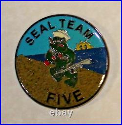 Special Warfare SEAL Team 5 / Five 2-Troop Foxtrot Platoon Navy Challenge Coin F