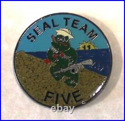 Special Warfare SEAL Team 5 / Five 2-Troop Foxtrot Platoon Navy Challenge Coin F