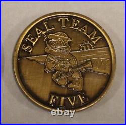 Special Warfare SEAL Team 5 / Five 3 Troop Golf Platoon Navy Challenge Coin Five