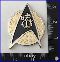 Star Trek FY-17 USS Enterprise CVN-65 Navy CPO Mess Big E Chiefs Challenge Coin