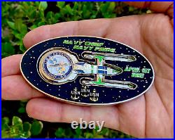 Star Trek Space Ship USS Enterprise CVN-65 Navy CPO Chief Challenge Coin FBI CIA