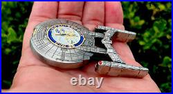Star Trek Space Ship USS Enterprise CVN-65 Navy CPO Mess Challenge Coin NYPD FBI