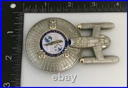 Star Trek Space Ship USS Enterprise CVN-65 Navy CPO Mess Challenge Coin Non NYPD