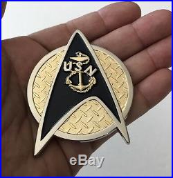 Star Trek Uss Enterprise Cvn-65 Navy Cpo Fy-17 Big E Chiefs Mess Challenge Coin