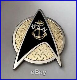 Star Trek Uss Enterprise Cvn-65 Navy Cpo Fy-17 Big E Chiefs Mess Challenge Coin