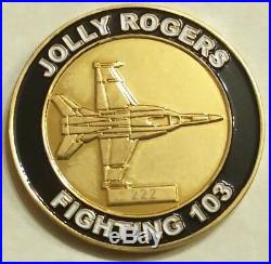 Strike Fighter Sq VFA-103 Jolly Rogers ser#222 Navy Challenge Coin