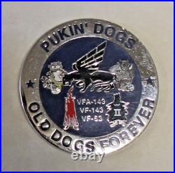 Strike Fighter Squadron VFA-143 Pukin' Dogs Hornet Navy Challenge Coin