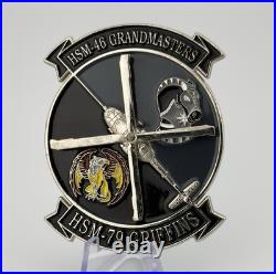 Strike Group U. S. Navy Helicopter HSM-46 / HSM-79 Spinner Challenge Coin