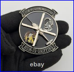 Strike Group U. S. Navy Helicopter HSM-46 / HSM-79 Spinner Challenge Coin Strike Group U. S. Navy Helicopter HSM-46 / HSM-79 Spinner Challenge Coin