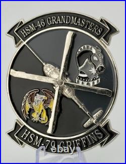 Strike Group U. S. Navy Helicopter HSM-46 / HSM-79 Spinner Challenge Coin