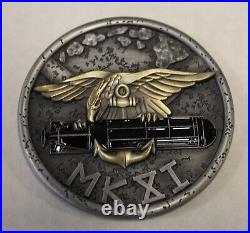 Sub SEAL Delivery Vehicle Team One SDVT-1 Mark XI/11 Silver Navy Challenge Coin