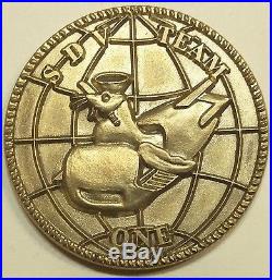 Sub / SEAL Special Delivery Vehicle Team One / 1 Brass Navy Challenge Coin