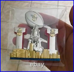 Super Bowl 51 LI Houston Texas Chief Cpo Navy Challenge Coin Patriots Tom Brady