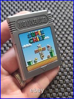 Super Mario Challenge Coin Game Boy Cartridge Goat Locker Chief USN Promo GB NES