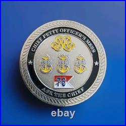 Super Rare Navy Coin Uss Ronald Reagan Cvn76 Chief Petty Officer's Mess 76 Look