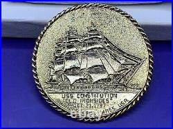 Super Rare USS Constitution OLD IRONSIDES Navy Coin Signed By Artist (deceased)