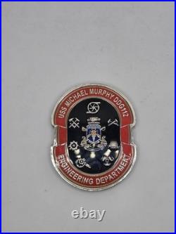 Super Rare USS Michael Murphy DDG-112 Engineering Department Navy Challenge Coin Super Rare USS Michael Murphy DDG-112 Engineering Department Navy Challenge Coin