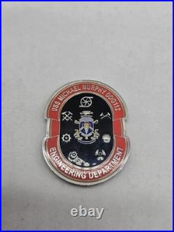 Super Rare USS Michael Murphy DDG-112 Engineering Department Navy Challenge Coin