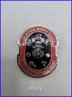 Super Rare USS Michael Murphy DDG-112 Engineering Department Navy Challenge Coin