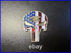 Super Rare US Navy SEAL Team 3 Chris Kyle Punisher Challenge Coin 09/25