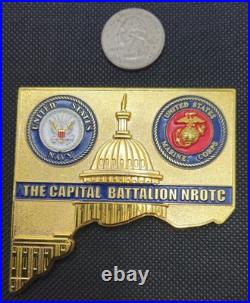 The Capital Battalion NROTC US Marines / US Navy Challenge Coin