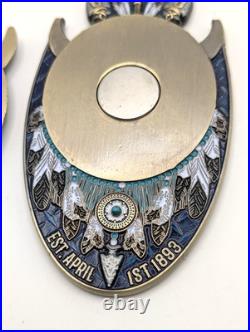 TitleUSS Omaha LCS-12 Navy Chief CPO Challenge Coin 2-Piece Magnetic Skull 8oz