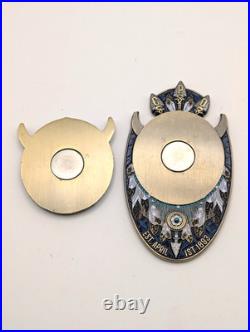 TitleUSS Omaha LCS-12 Navy Chief CPO Challenge Coin 2-Piece Magnetic Skull 8oz