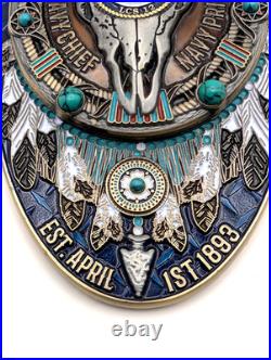 TitleUSS Omaha LCS-12 Navy Chief CPO Challenge Coin 2-Piece Magnetic Skull 8oz