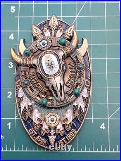 TitleUSS Omaha LCS-12 Navy Chief CPO Challenge Coin 2-Piece Magnetic Skull 8oz