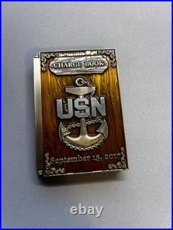 Two Piece Full Color USN SPAWAR Goat Locker CPO Challenge Coin Two Piece Full Color USN SPAWAR Goat Locker CPO Challenge Coin