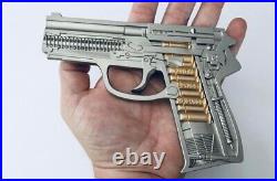 ULTRA RARE Navy WARFIGHTER 3.5 6 Gun Pistol Challenge Coin USN CPO Chief Marine