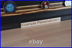 USMC Challenge Coin Display EGA US Marines Coin Flag Display Marine Corps