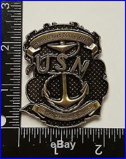 USMC US Navy Chiefs CPO CPOA Don't Tread On Me Coin Snake & Flag In High Relief