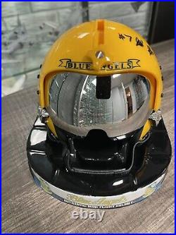 USN Blue Angels Authentic Fox 2 Mini Flight Helmet Read