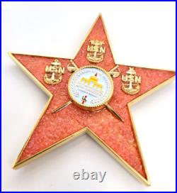 USN City Of Chiefs Fidget Spinning Star 3.5 Challenge Coin California Republic USN City Of Chiefs Fidget Spinning Star 3.5 Challenge Coin California Republic