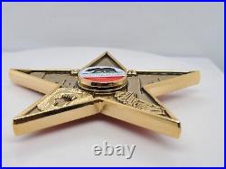 USN City Of Chiefs Fidget Spinning Star 3.5 Challenge Coin California Republic USN City Of Chiefs Fidget Spinning Star 3.5 Challenge Coin California Republic