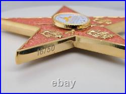 USN City Of Chiefs Fidget Spinning Star 3.5 Challenge Coin California Republic USN City Of Chiefs Fidget Spinning Star 3.5 Challenge Coin California Republic