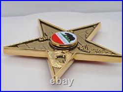 USN City Of Chiefs Fidget Spinning Star 3.5 Challenge Coin California Republic USN City Of Chiefs Fidget Spinning Star 3.5 Challenge Coin California Republic