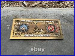 USN EWTGPAC CPO Mess USMC Warfare Pacific Navy Seal Chief Iwojima Challenge Coin